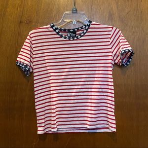 American flag crop top